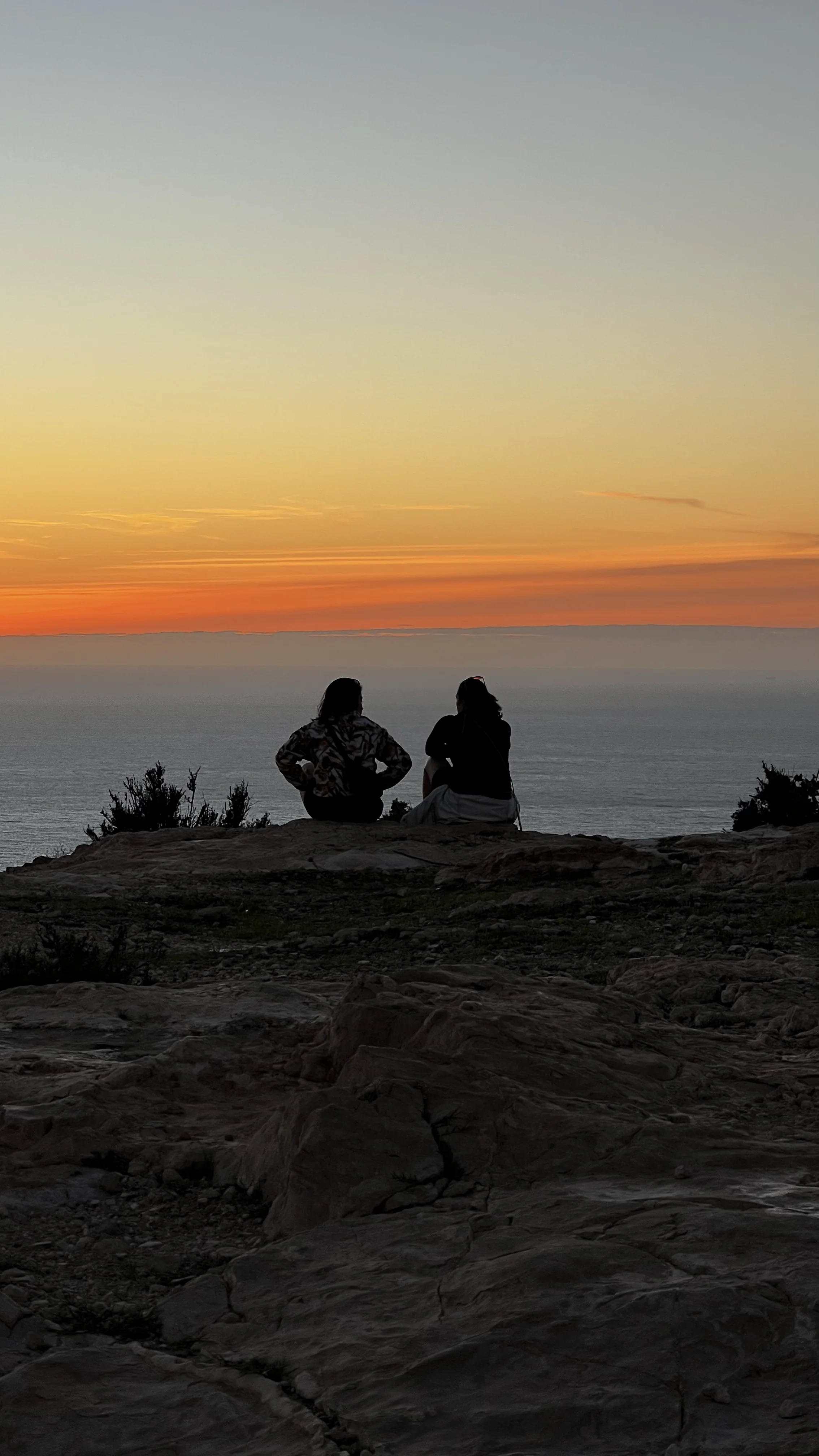 Coastal Hike Sunset Ocean View in Morocco at The Yogi Surfer in Taghazout Bay, Morocco.