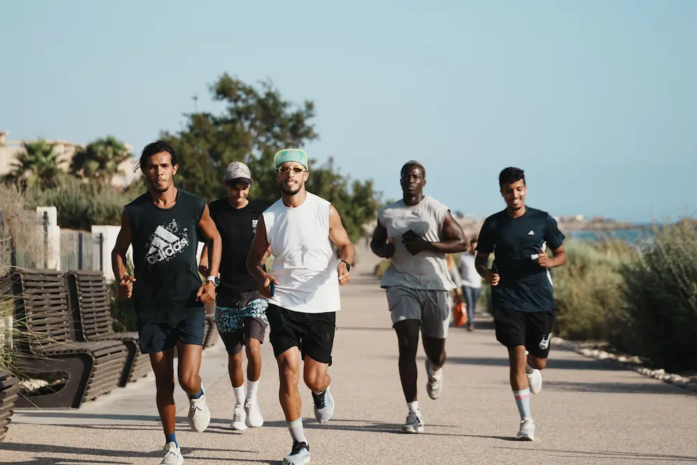 Run Club Tamraght - Surf Camp Taghazout Bay at The Yogi Surfer in Taghazout Bay, Morocco.