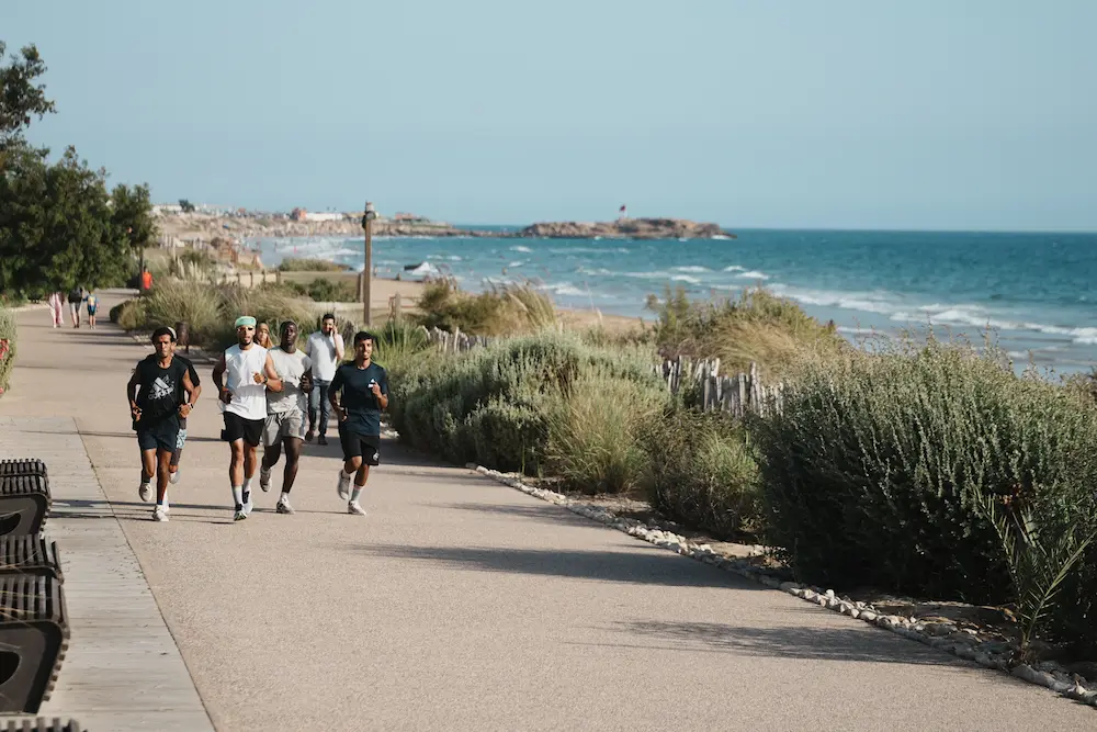 The Yogi Surfer Run Club - Taghazout Morocco at The Yogi Surfer in Taghazout Bay, Morocco.