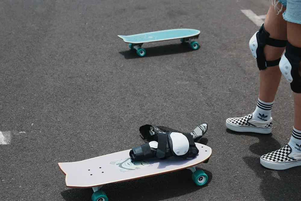 Skateboarding in Taghazout Bay - Surfskate Camp at The Yogi Surfer in Taghazout Bay, Morocco.