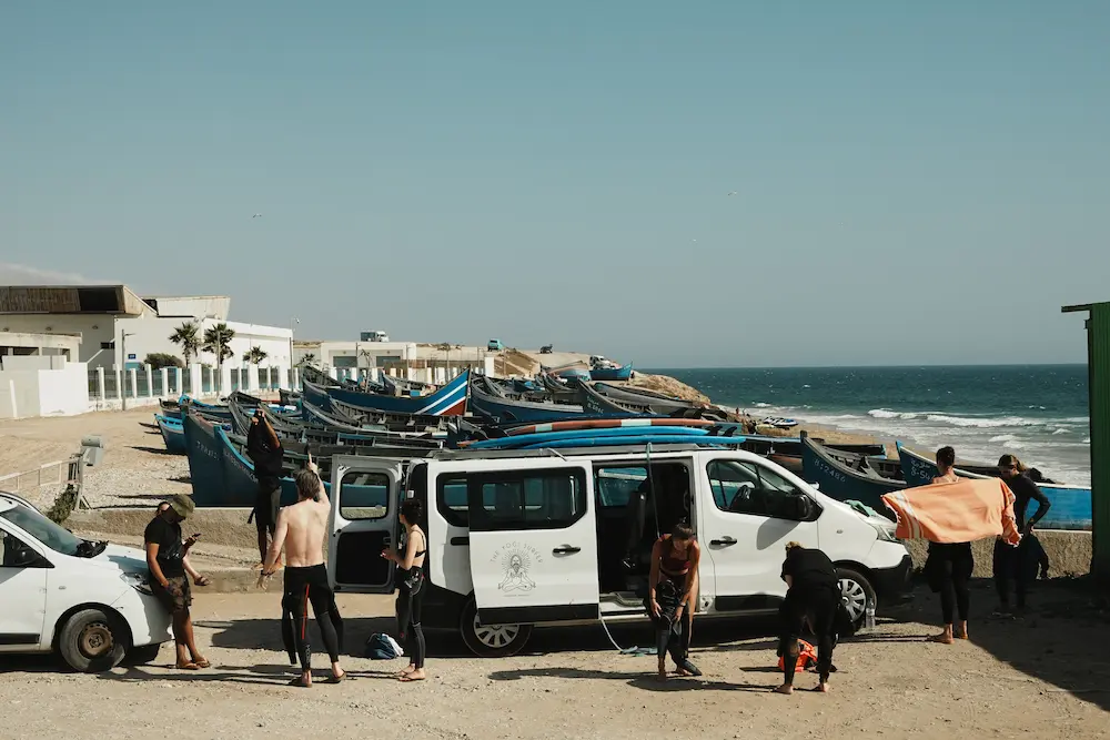 Surf Lessons Tamraght - Cours de Surf Taghazout at The Yogi Surfer in Taghazout Bay, Morocco.
