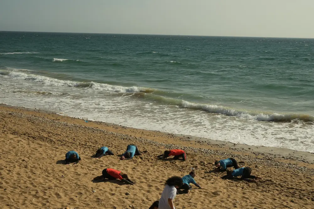 Surf Session Taghazout - Surf Camp Taghazout at The Yogi Surfer in Taghazout Bay, Morocco.